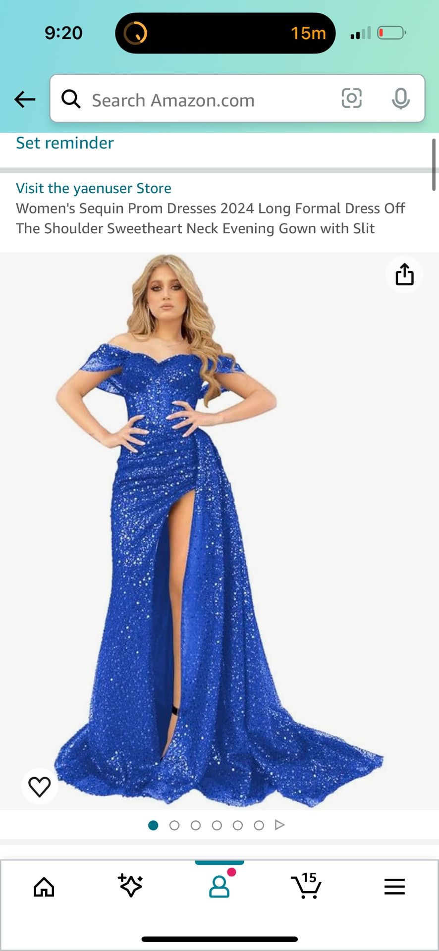 Brand New Royal Blue Gown 