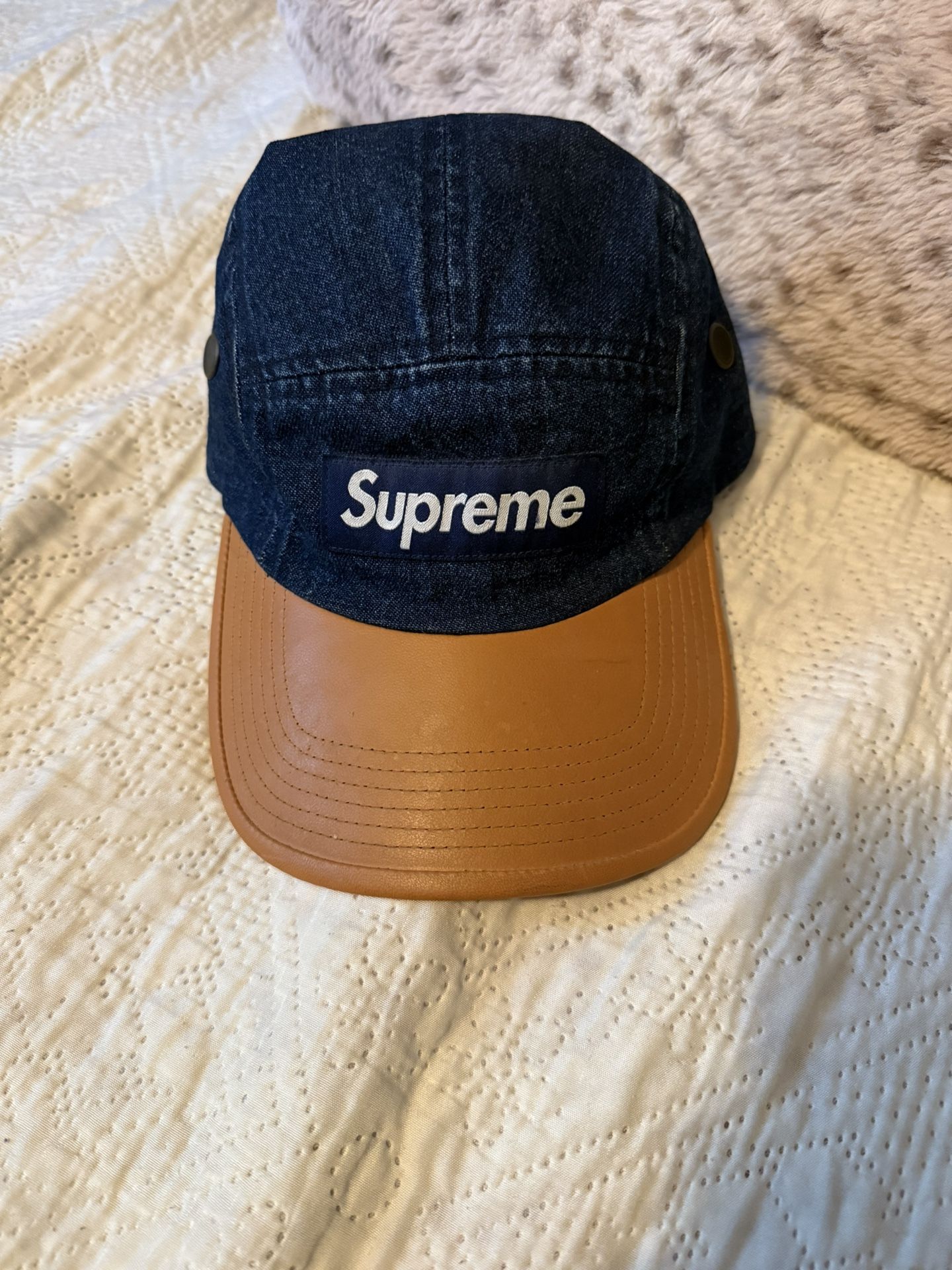 Supreme 2-Tone Denim Camp Cap