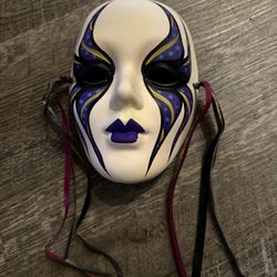 Hand Painted Mardi Gras Mask 1989