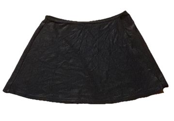 Catalina Black Ribbed Swim Skirt Womens Large Stretch Cover Up Swimwear
