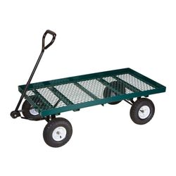 Heavy-Duty Steel Mesh Garden Wagon Cart