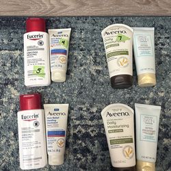 Eucerin Aveeno Mary Kay Face and Body Lotion Personal Care Bundles