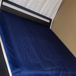 CalKing Size Bed Frame With LED lights MODERN STYLE Like New