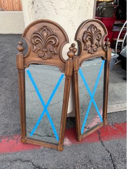2 vintage mirrors