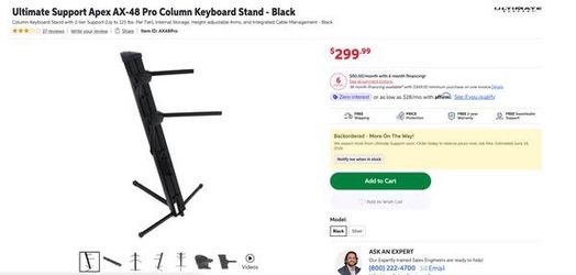 3-tier keyboard stand