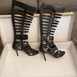Michael Kors Black Wesley Boot Size 6