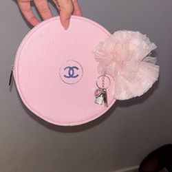 Chanel beauty make up bag with Chanel  Keychain