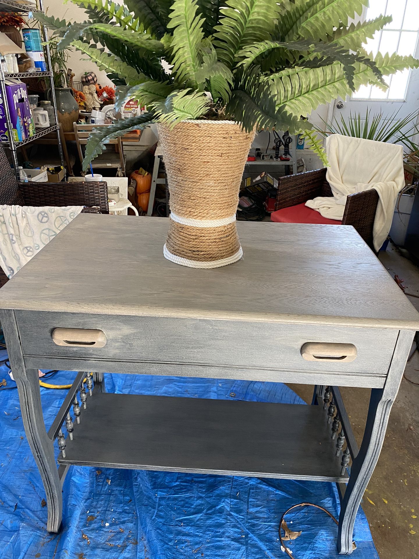 Solid Oak Sideboard/ Secretary Desk