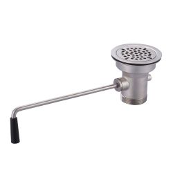 3-1/2 in. Commercial Sink Drain with Twist Handle Without Overflow