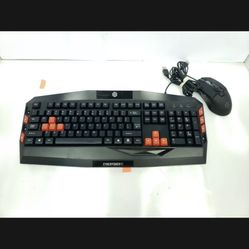Cyberpowerpc Gaming Keyboard Optical Mouse Elite M1-131 Backlit RGB Tested Works