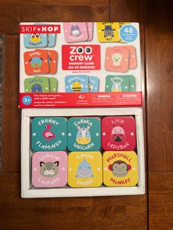 Skip Hop Zoo Crew Memory Matching Game – 48 Cards – Ages 3+
