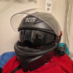 Agv motorcycle  helmet pull down tinted sunvisor k-3 sv xl sena headset video