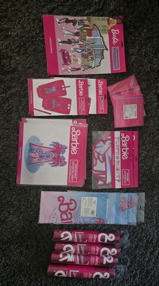Barbie Party Decorations, Brand New!