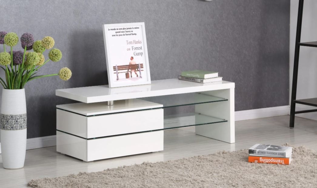 Brand New Stock White Color TV Stand Modern Design Special
