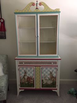 Whimsical Painted Cabinet