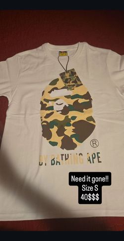 Green bape tee size S