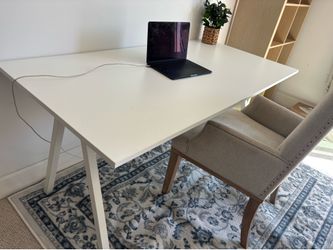 White large desk.