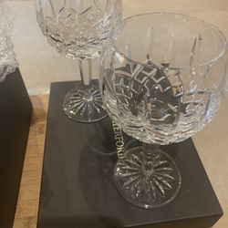 Beautiful Waterford Wine Goblets For The Holidays!