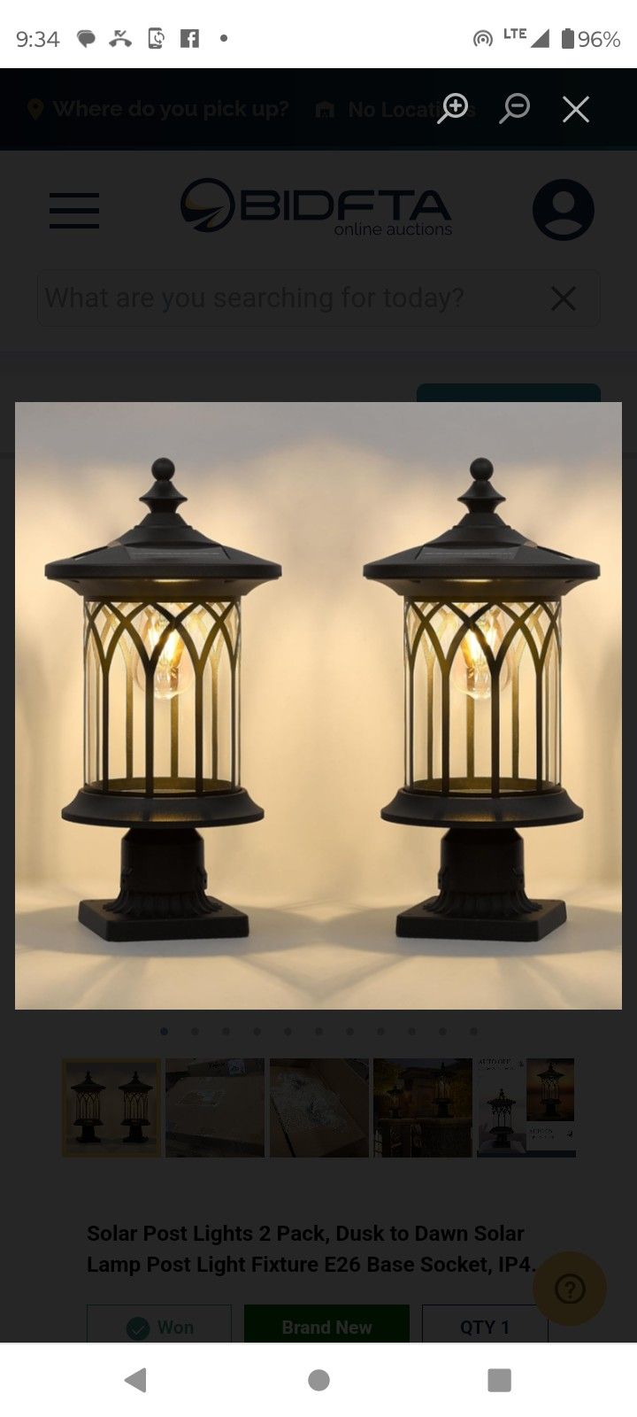 Solar Post Lights (2 Pack)