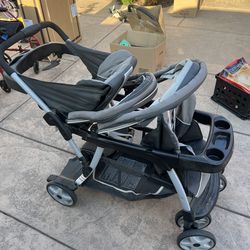 Gracias double seat stroller