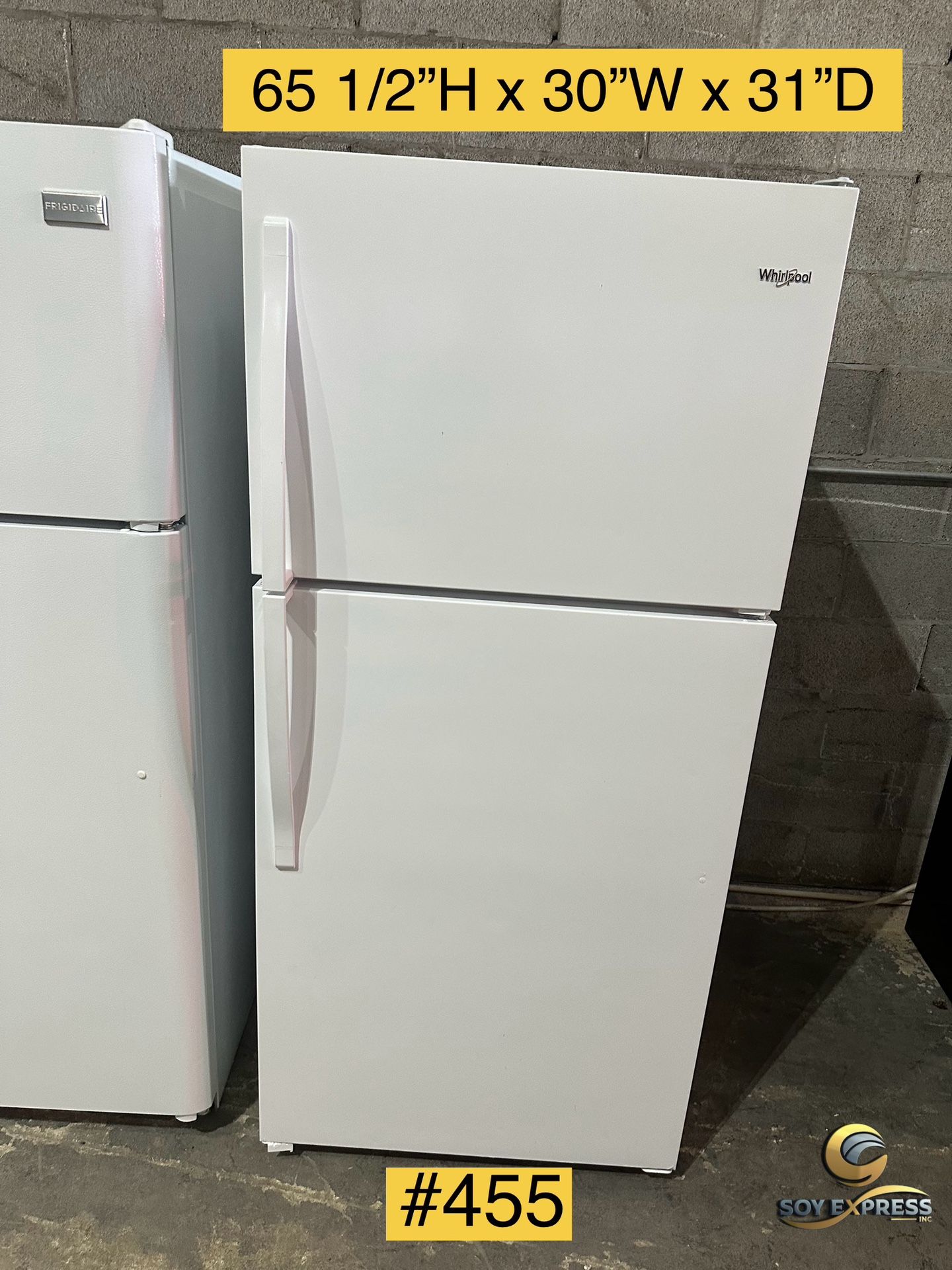Whirlpool Refrigerator Top And Bottom (#455)