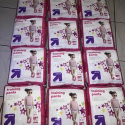 UP N UP TRAINING PANTS SIZE 3T-4T  ONLY SIZE $5 PER PACK FIRM