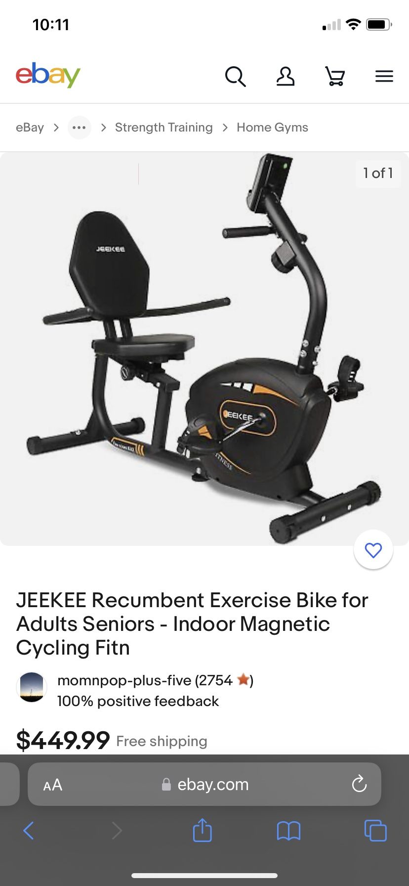 Recumbent Exercise Recumbent Bicycles Jeekee Recumbent Exercise Bike - Main Image