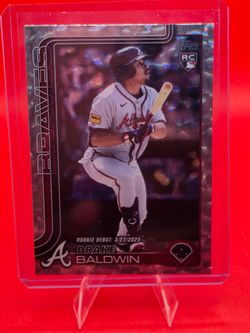 2025 Topps Update Crackle Foilboard Rookie Debut Drake Baldwin Braves