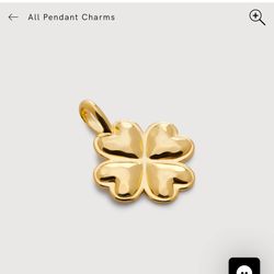 Monica Vinader Clover Pendant 18k Gold Vermeil $90