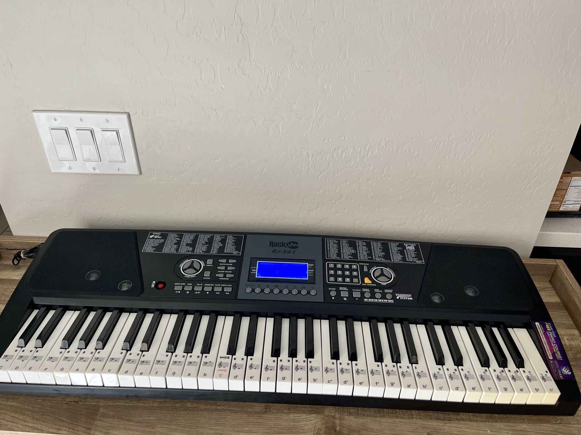 RockJam RJ-561 61 Key Keyboard