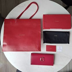 Great gift!!! New Original Leather Cartier Wallet