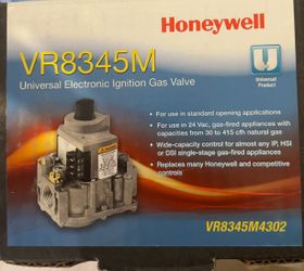 Honeywell VR8345M4302 Universal Electronic Ignition Gas Valve