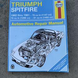Haynes 1962 Thru 1981 Triumph Spitfire Automotive Repair Manual