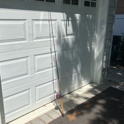 7’ Striped Bass Fishing Rod Abu Garcia 7001i Reel