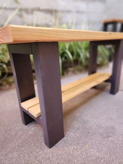 Handmade Wooden 3ft Shoe/Entryway Bench