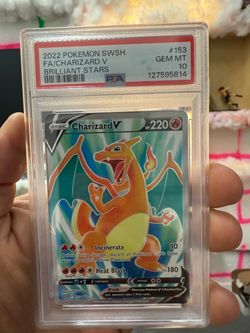 PSA 10 Charizard V Full Art Brilliant Stars