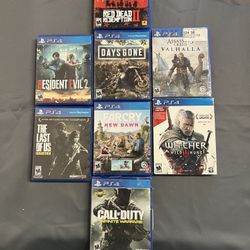 8 PS4 Games 