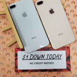 Apple IPhone 8 Plus / Apple IPhone 7 Plus - $1 DOWN PAYMENT - NO CREDIT NEEDED