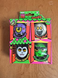 RARE Teenie NeeDoh Haunted House 4 Pack Halloween Minis Spooky Squishkin