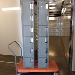 6 Tier Metal Locker Storage Lockers