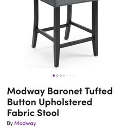 Counter Height, Upholstered Stool Brand New