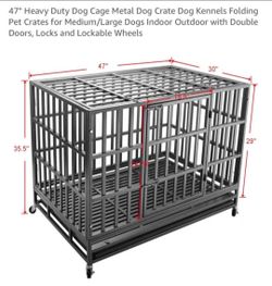Medium and large dog cage