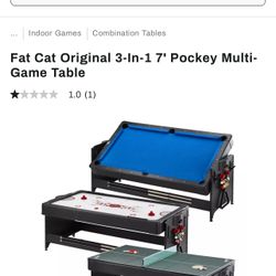 Fat Cat 3 In 1 Pool Table 