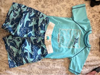 Toddler 2-piece swim set: size 24 months (2 sets $10)