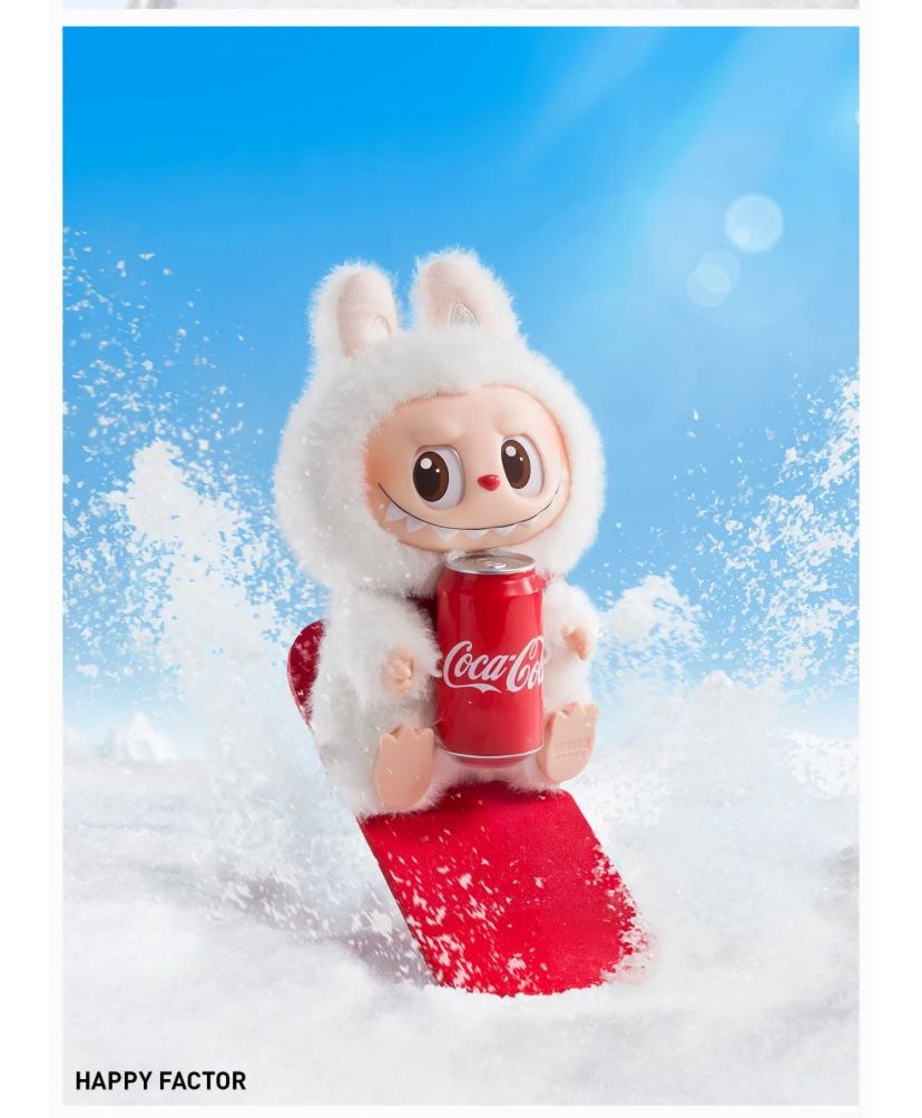 Authentic POP MART THE MONSTERS LABUBU COCA-COLA Plush pendant SEALED New