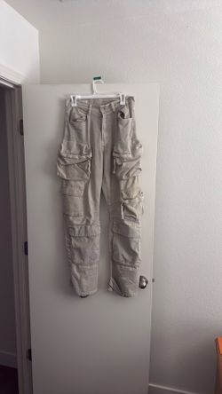 Zara Utility Denim Cargo Pants