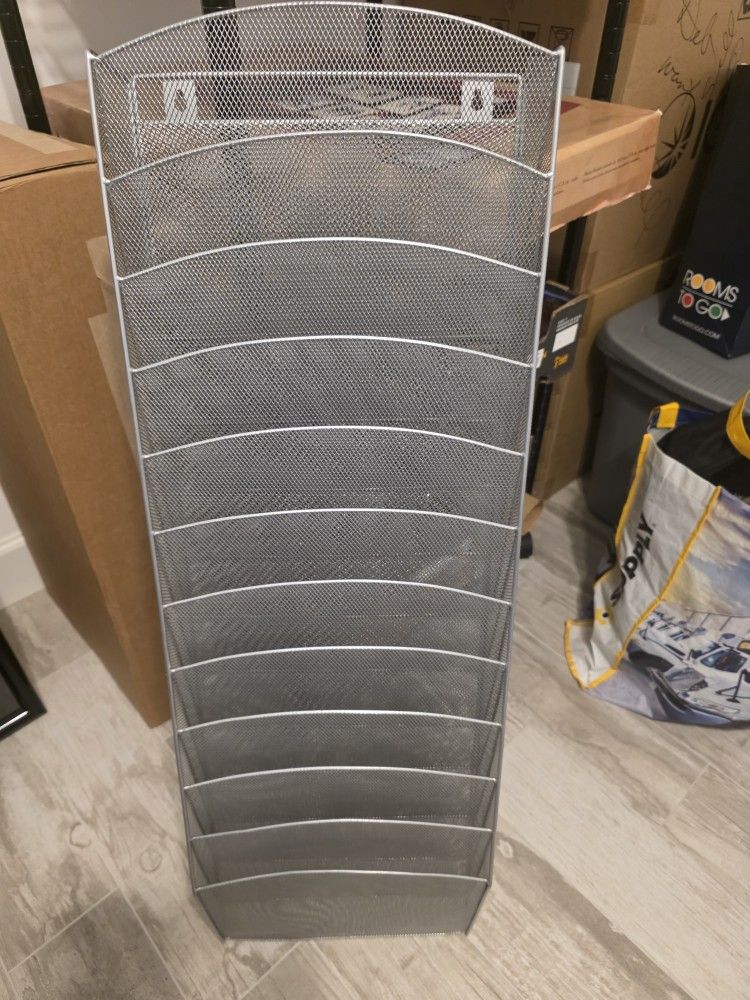 Metal Mesh Wall File Holder/Organizer