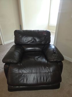 Brown recliner