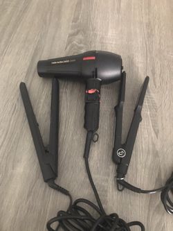 Professional hair dryer and flat iron Labor Day special