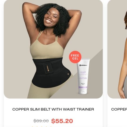 Copper slim waist trainer sale